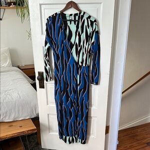 ASOS Blue Patterned Dress